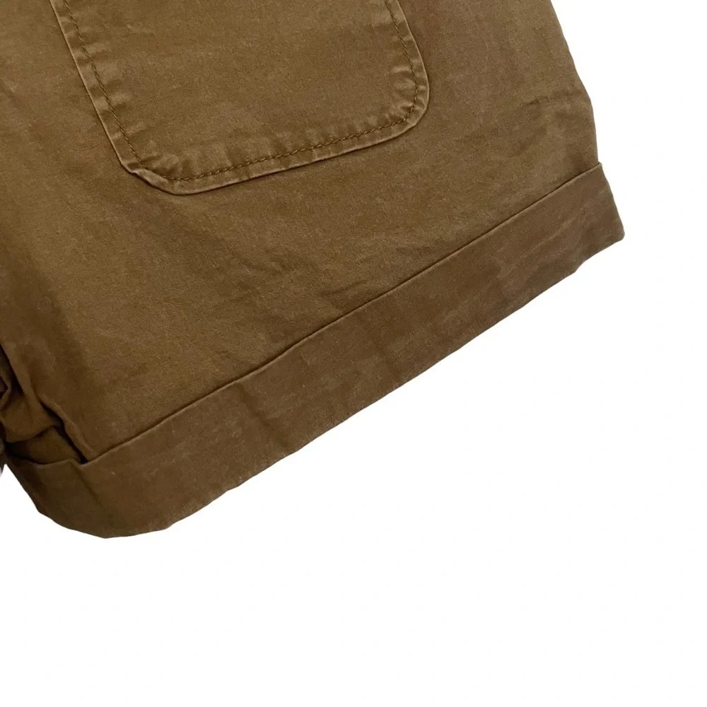 Aeropostale Tan Brown Midi Twill Short Size 8